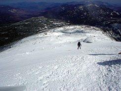 Toban on the summit cone of Mt. Marcy